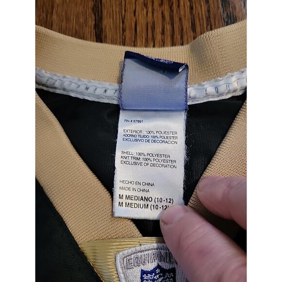 Reebok Reggie Bush New Orleans Saints Jersey Youth Medium 10-12 Football Boys - Picture 6 of 10